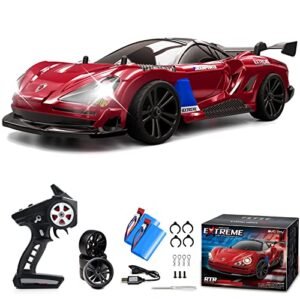 Scott Scale RC World Cup Evo Bike High Performance 1/16 Scale 4WD RC Car with 2.4Ghz Remote and LED Lights