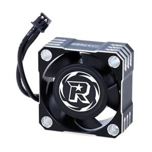 SpeedyRC 25mm High Speed Cooling Fan 32000RPM for 1/12 Scale RC Car Bodies ESC Heat Dissipation Black Silver