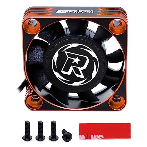 Surpass Hobby 40mm RC Motor Cooling Fan 16000RPM for 1/8 1/10 RC Truck Car Brushless Motor Orange Black