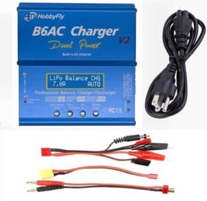 HOBBYFLY Upgrated 7A B6AC V2 Lipo Battery Balance Charger Discharger with Power Supply for LiPo Li ion Life LiHv Battery 1 6S NiMH NiCd 1 15S PB 2 24V Smart Battery