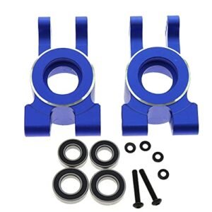 Alloy Stub Axle Rear Hub Carrier 9552 Upgrade Parts for RC Bruder Mack Dump Truck 1/8 Traxxas Sledge 4WD Monster Truck Dark Blue