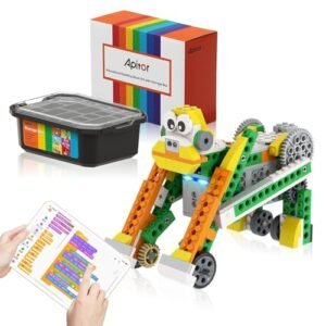 Apitor Robot Q 20 in 1 Programmable APP RC Car Robotics Coding Kit with RC Wing Storage STEM Toy for Kids Aged 6 12
