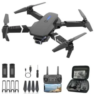 MOCVOO FPV RC Car Camera Drone with 1080P HD Video Foldable Quadcopter for Adults Beginners Kids Includes 2 Batteries and Carrying Case