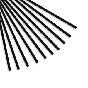 FAKILO 3 X 420 MM Carbon Fiber Rods 10 Pack for Kite RC Airplane and DIY Projects