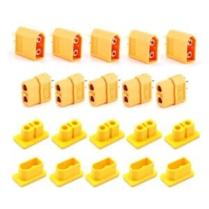 DPFHL 10pcs XT60 Connector Male Female Plug Dust Cap Set for RC Car Aircraft Battery Safety Protection