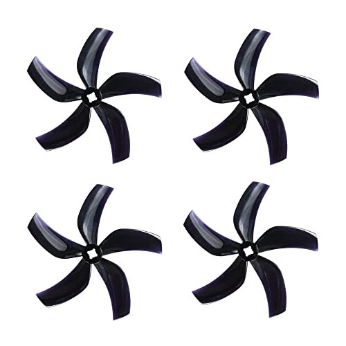 Gemfan D90 90mm 3.5 Inch 5 Blade Ducted Cinewhoop Propeller Set of 4 with M5 Adapters Black 5.5mm