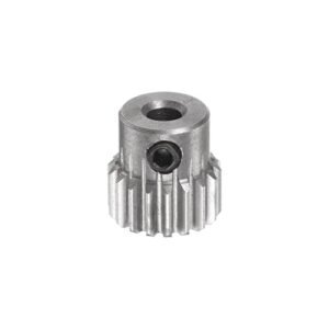 HARFINGTON 18T Mod 0.5 Stainless Steel Pinion Gear 3mm Bore RC HVAC Parts for Diff Differential Motor Gear Replacement
