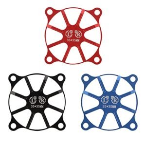 XYZ Brand 3pcs RC Fan Cover Aluminum Alloy Ball Bearing Cooling Fan 35mm for RC Model Warships