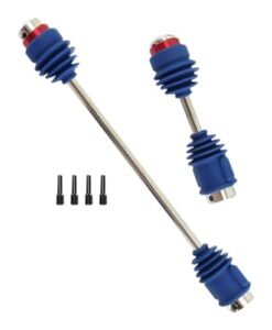 RCMYou Centor Drive Shaft Upgrades Best Budget 1/10 RC Truck Front Rear Steel CVD Hop up Replace 5151R 2 Pack Blue