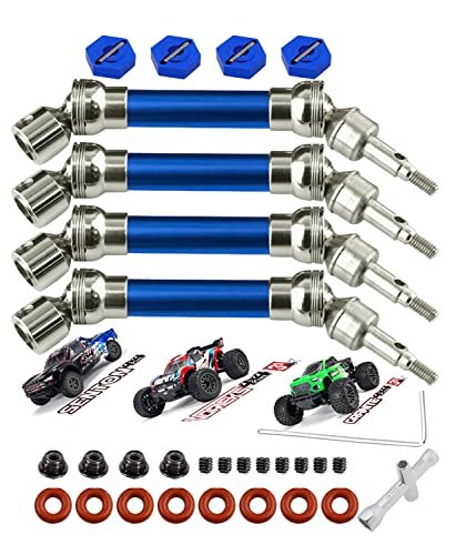 RCMYou Drive Shaft CVD Axles for 1/10 Arrma Senton Granite 3s Blx Mega550 Vortek 3s Blx 4Pcs RC Upgrades Parts Front Rear Driveshafts Part ARAC4041 Navy Blue More Power RC Rigger Plans