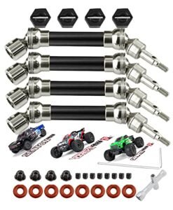 RCMYou Drive Shaft CVD Axles for 1/10 Arrma Senton Granite 3s Blx Mega550 Vortek 3s Blx 4Pcs RC Upgrades Parts Including RC Body Templates