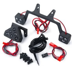 MOHERO RC Cadillac Body Red White LED Light Set Compatible with KRATON 8S Off Road Truck Upgrade Parts