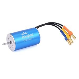 KingVal Replacement 2445 3600KV Sensorless Brushless Motor for the Best RC Drag Car Shaft Diameter 2.3mm