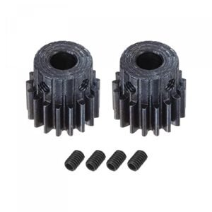 uxcell 1Mod 17T Pinion Gear 6mm Bore Hardened Steel Motor Rack Spur Gear for Vanguard RC Truck Buggy Gear Drive 2 Set