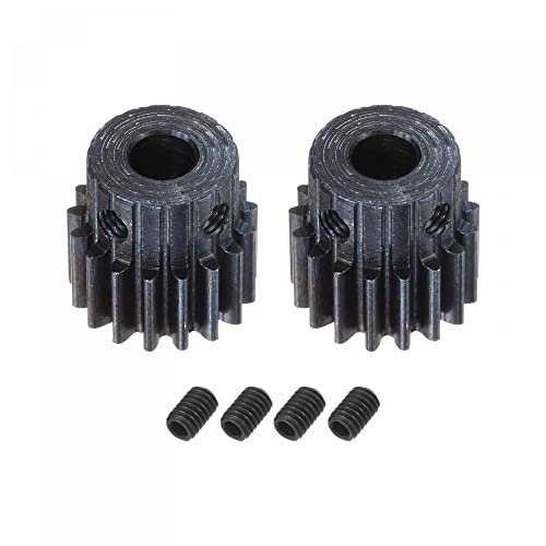 uxcell 1Mod 17T Pinion Gear 6mm Bore Hardened Steel Motor Rack Spur Gear for Vanguard RC Truck Buggy Gear Drive 2 Set