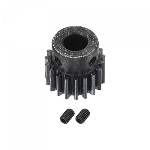 uxcell 1Mod 19T Pinion Gear 8mm Bore Hardened Steel Motor Rack Spur Gear with Step for PVC RC Plane Transport Rack