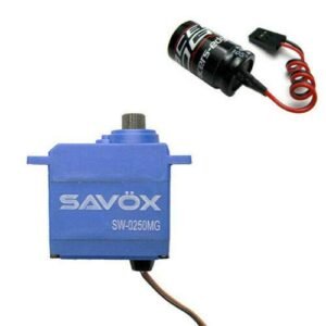 Savox SW 0250MG Servo Combo with Glitch Buster for 1 16 Revo Slash TRR TRX Diff Lock Living Essential Oils RC Upgrade