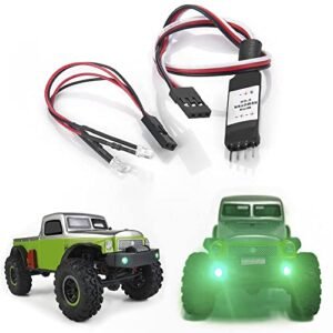 RCHUBAM RC LED Headlights with Light Switch Control Module CH2 for 1/24 Axial SCX24 AXI00004 RC Crawler Car Green Find More RC Car Wheels on eBay