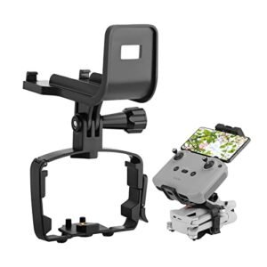 Hanheld Stabilizer Adapter Clamp Mount for DJI Mini 3 Pro Camera Drone RC RC-N1 Remote Controller Gimbal Clip Bracket Accessories with 1/4 Screw (for RC-N1 Controller)