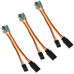 QCCAN 3PCS RC Servo Signal Reverser Rotation Inverter Essential for Removing RC Tires and Adjusting Aircraft Airplane Steering Gear