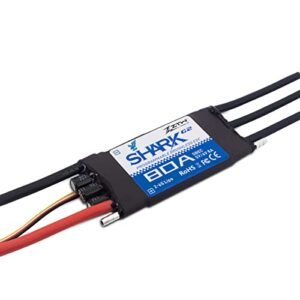 ZTW Shark G2 Series 80A Bi Direction Water Cooling Brushless ESC with SBEC 8A5V Perfect for Dickie RC Boat and DIY Projects