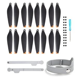 DJI Mini 3 Pro 16Pcs RC Helicopter Counter Rotating Blades with Propeller Guard Strap Low Noise Blades Props Wings
