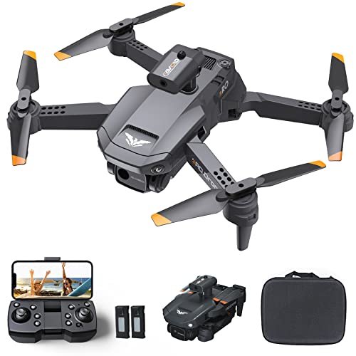 3T6B Foldable Drones with Camera for Adults and Kids FPV Drone with WiFi Live Video 2 Batteries Carrying Case Altitude Hold