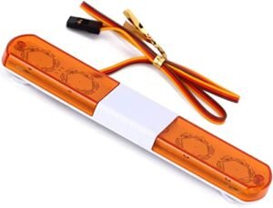WONFAST RC Car LED Strip Lights Police Flash Light Bar 5 Modes for 1/14 1/10 1/8 RC Cars HSP Kyosho Tamiya Axial SCX10 D90 Model Parts 115mm Orange