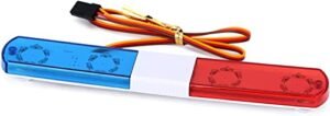 WONFAST Simulation RC Car LED Police Flash Light Bar 5 Modes Compatible with Kyosho RC Car Kits 1/14 1/10 1/8 Scale Models