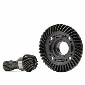 Hard Steel Diff Ring Pinion Gear Set for Traxxas X MAXX 1/5 Scale RC Engine Front and Rear Helical Teeth