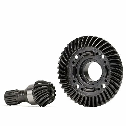 Hard Steel Diff Ring Pinion Gear Set for Traxxas X MAXX 1/5 Scale RC Engine Front and Rear Helical Teeth