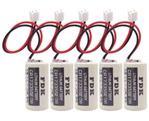 DCYNXC 5 Pack CR17335SE 3V Battery for Epson Robot Controller RC Series R13B060003 FDK CR17335SE