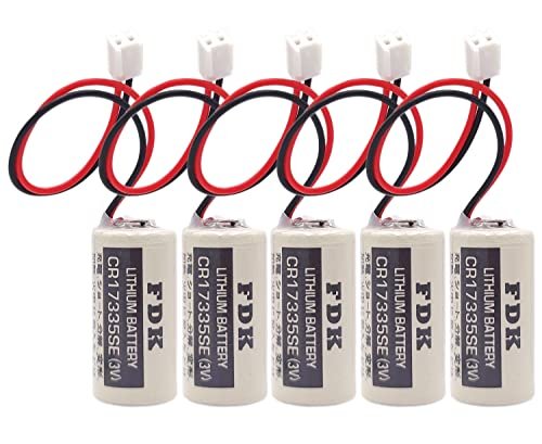 DCYNXC 5 Pack CR17335SE 3V Battery for Epson Robot Controller RC Series R13B060003 FDK CR17335SE