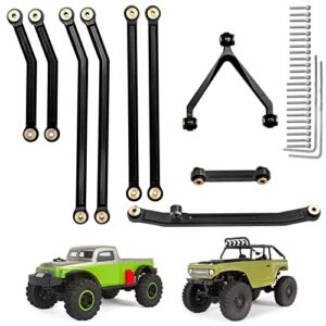 HobbyPark SCX24 Deadbolt B17 Betty RC Car High Clearance Aluminum Steering Linkage Upgrade Set