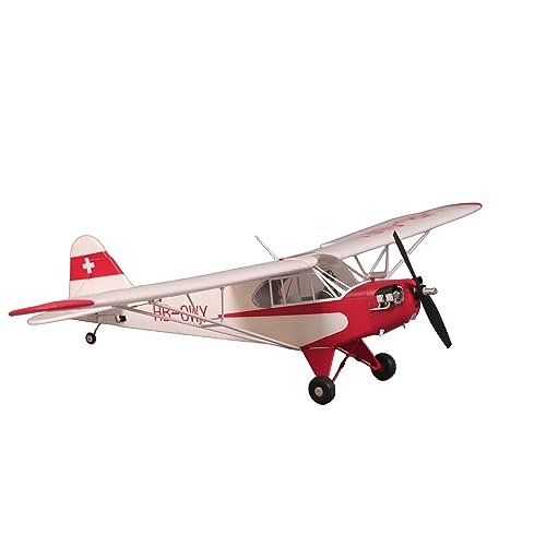 Fms J3 Grasshopper RC Plane 4 Channel Remote Control Airplane with 1400mm Wingspan and Floats PNP No Radio Battery Charger
