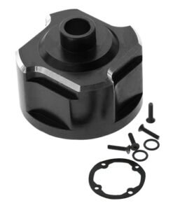 Rcarmumb 1/8 Scale RC Monster Truck Bodies Alloy Front Middle Rear Diff Housing Differential Gears Universal Carrier Upgrade for Sledge 4WD Model 95076 4 Replace 9581 Black