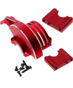 RCarmumb Aluminum Main Gear Cover Alloy Upgrade Part for 1/8 Sledge 4WD MT4 RC Truck Model 95076 4 Replacement for 9584 Red