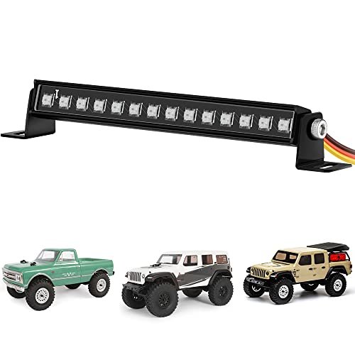 EPINON Best RC Light Bar with 8 Light Modes for 1/24 AXIAL SCX24 C10 JLU Gladiator Deadbolt Upgrade Parts