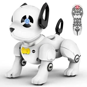SUPIREO RC Dancing Robot Dog Programmable Smart Interactive Robotic Pet Toy with Remote Control for Kids Boys Girls