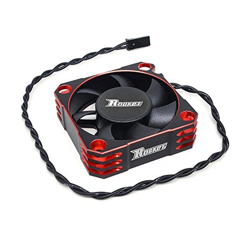 Xiangtat Rocket 50mm Metal Motor Cooling Fan 10000RPM for RC Rocket Glider 1/8 1/5 1/6 RC Car Brushless Motor Red