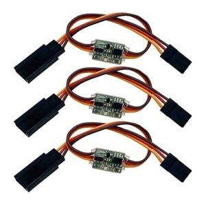 3Packs RC Servo Signal Reverser Rotation Inverter 3.6V - 24V 5A Steering Gear Reverser for JR Futaba Aircraft Airplane Steering Gear and Any Servos
