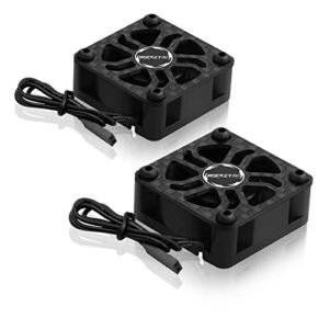 Surpass Hobby 2 Pack RC Cooling Fans 30mm 27000 RPM High Speed for RC Car Buggy 1/8 Scale