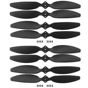 PUOO 8PCS Propellers for Aerial Crane RC Helicopter HS720G HS720R Brushless Motor Drone Spare Blades