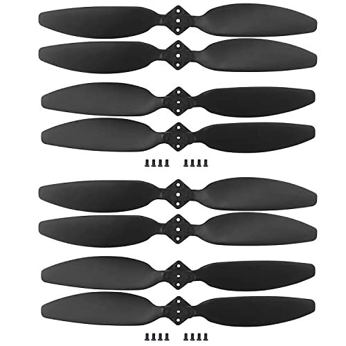 PUOO 8PCS Propellers for Aerial Crane RC Helicopter HS720G HS720R Brushless Motor Drone Spare Blades