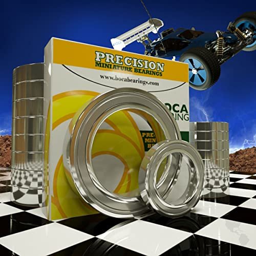 Boca Bearings Hot Wheels to RC Kit Chrome Steel #58-308 Stock Bearing Replacement for TRAXXAS E-REVO 2.0