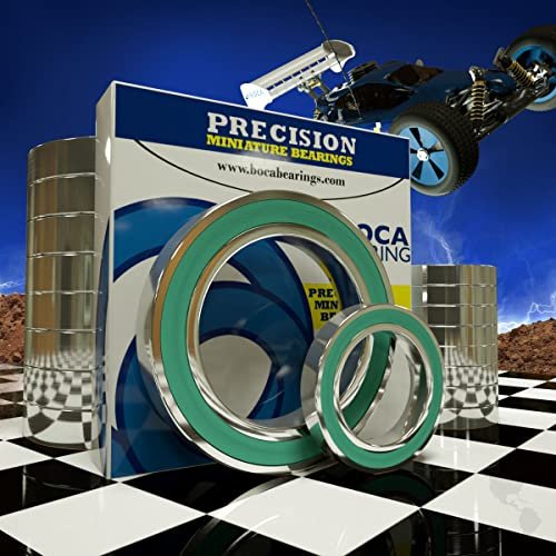 Boca Bearings RC Off Road Rubber Sealed 58 308GS Bearing Upgrade Kit Green Seal for TRAXXAS E REVO 2 0