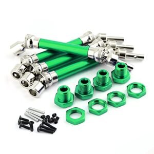 Arrma Typhon 3S BLX Mega550 Upgrade 4X Front Rear Driveshafts Axles 45 Steel Drive Shaft Green