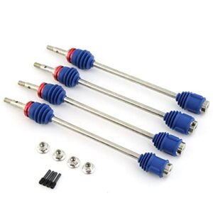 RRP RC Parts 4X Front Rear Driveshafts 45 Steel Axles Drive Shaft 5451R for Traxxas 1 10 T Maxx Revo Upgrade