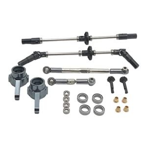 Deevoka Metal Front Rear Bridge Axle Shaft Parts for WPL B14 B16 B24 C14 C24 6WD RC Car Upgrade Kit with Rc Superstore Promo Codes