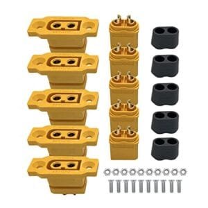 Microsoft RC Compatible 5 Pairs XT60E F Female and XT60H Male Bullet Connector Wire Cable Plug for RC FPV Lipo Battery Quadcopter
